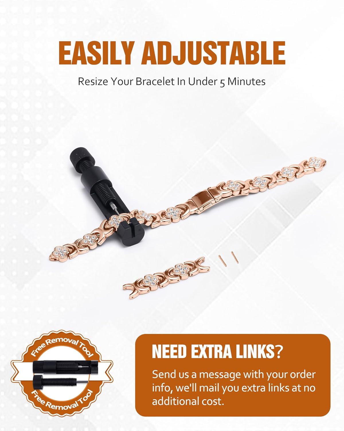 ✨✨✨Diystar® Copper Bracelets for Women. Pure Copper Magnetic Bracelet with 3800 Gauss Effective Magnets
