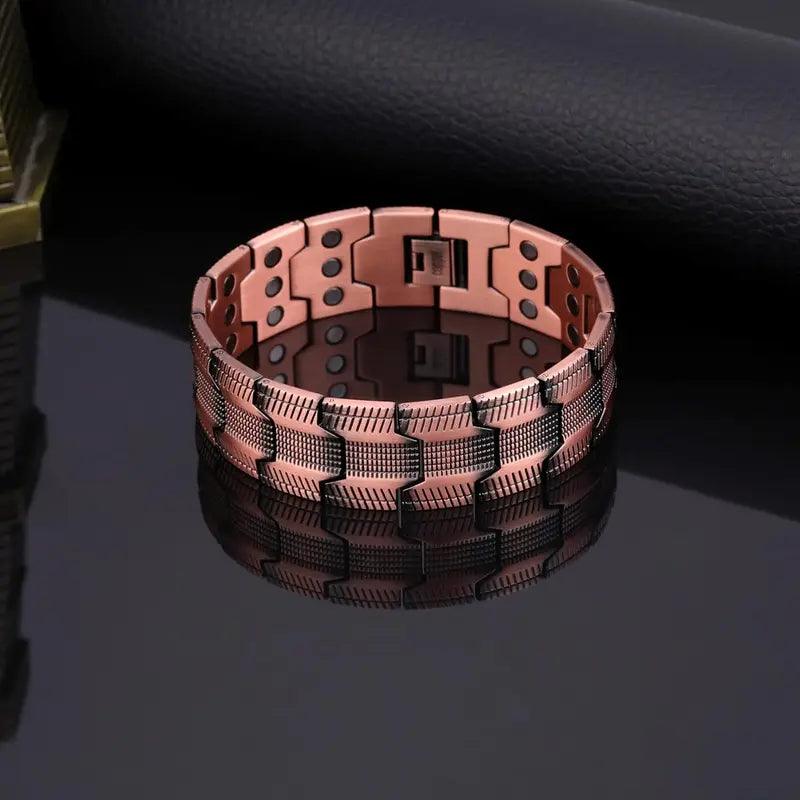 🔥Copper magnetic bracelet——Relieve fatigue and promote blood circulation