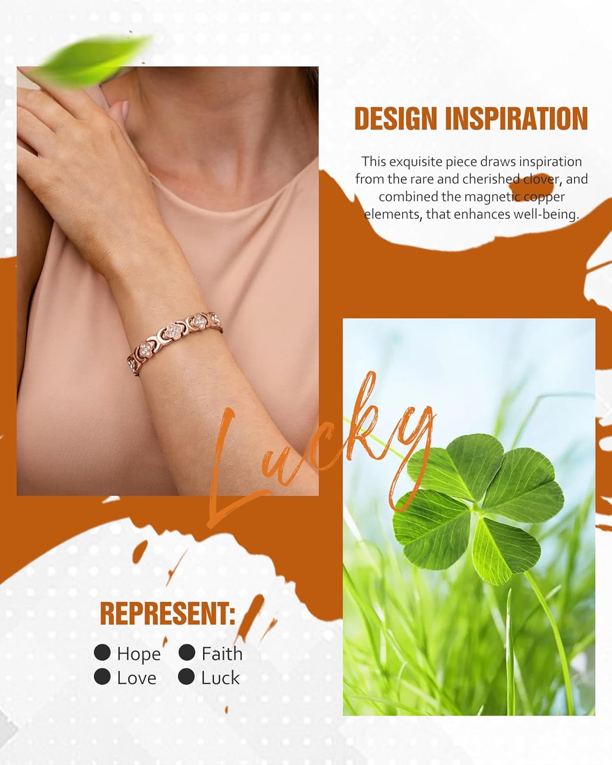 ✨✨✨Diystar® Copper Bracelets for Women. Pure Copper Magnetic Bracelet with 3800 Gauss Effective Magnets