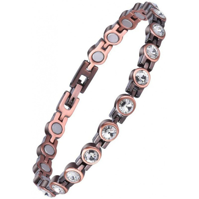 ✨✨✨Diystar® Copper Bracelets for Women. Pure Copper Magnetic Bracelet with 3800 Gauss Effective Magnets