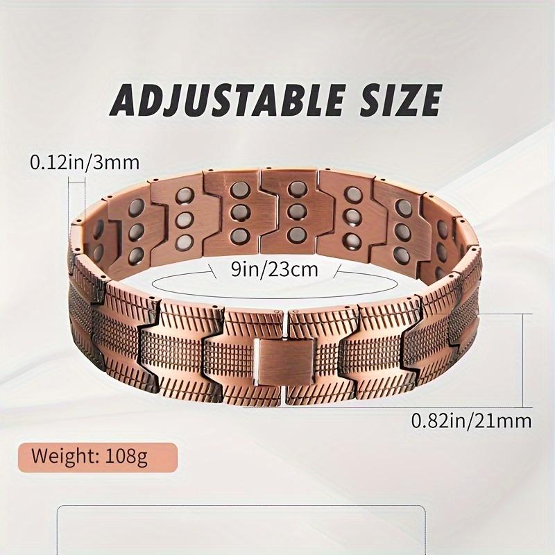 🔥Copper magnetic bracelet——Relieve fatigue and promote blood circulation