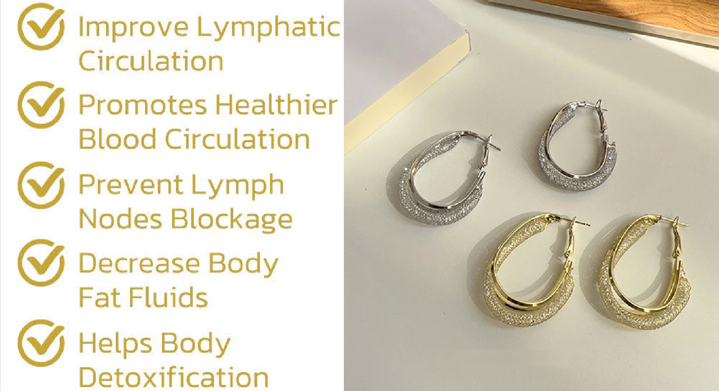 🔥Lymphatic fashion Oval Earrings(Limited Time Discount 🔥 Last Day)