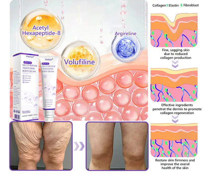 Vitalisys®❤️PDRN Multi-Peptide Massaging Body Roller Cream- Anti-aging, Hydrating, Skin Firming & Lifting, Skin Repair, Even Tone, Acne and Dark Spot Treatment, Wart and Mole Removal, and Psoriasis Relief.