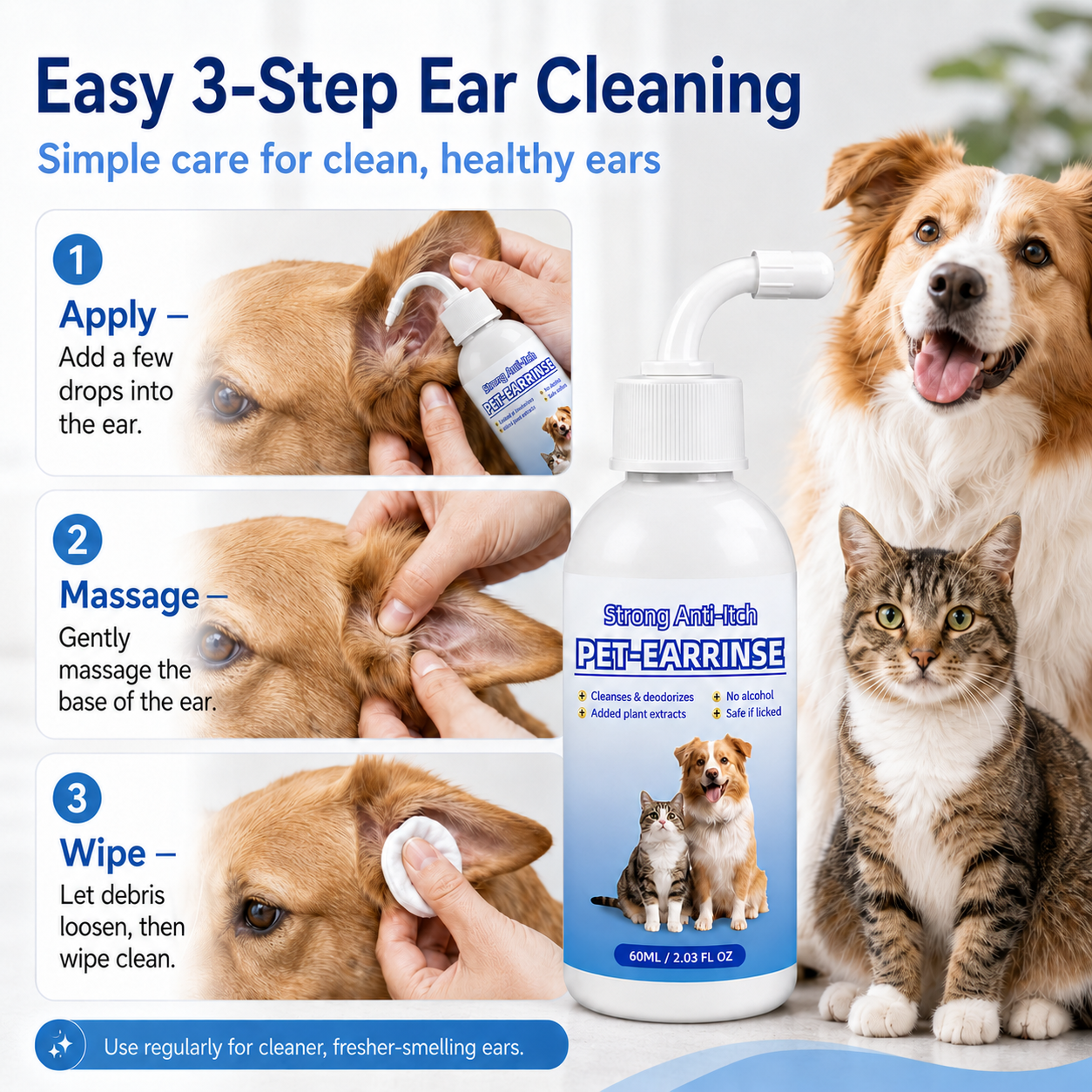 👩‍⚕️👩‍⚕️Muwix® Pet Ear Cleansing Solution