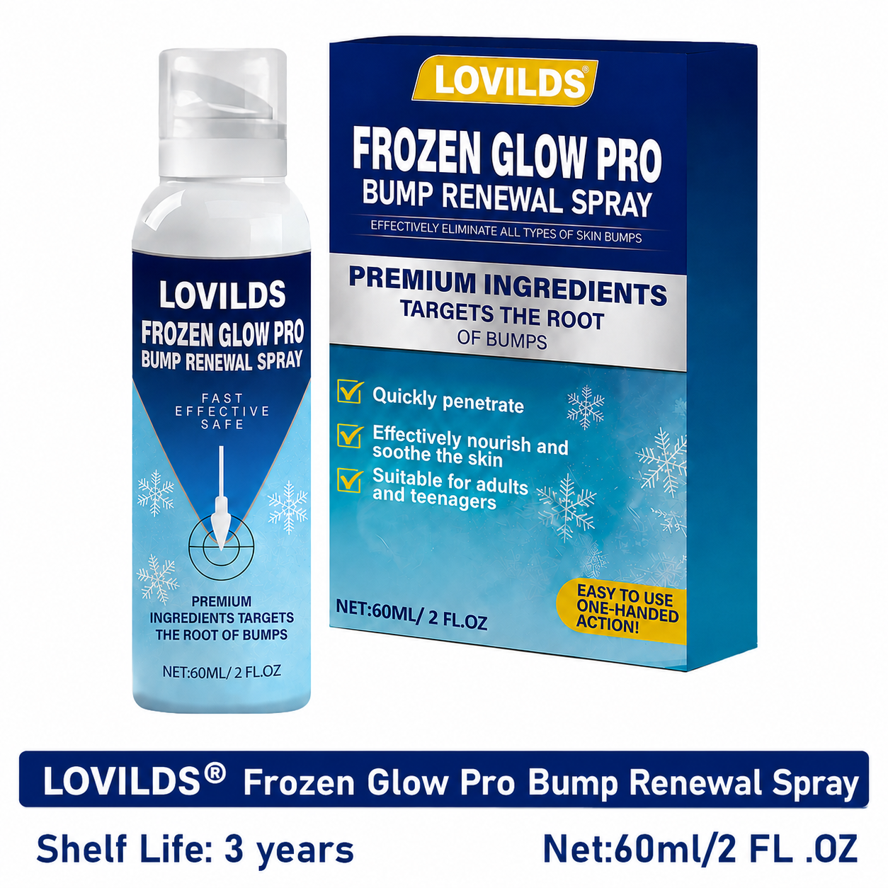 LOVILDS® Frozen Glow Pro Bump Renewal Spray