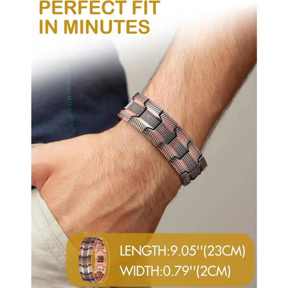 🔥Copper magnetic bracelet——Relieve fatigue and promote blood circulation